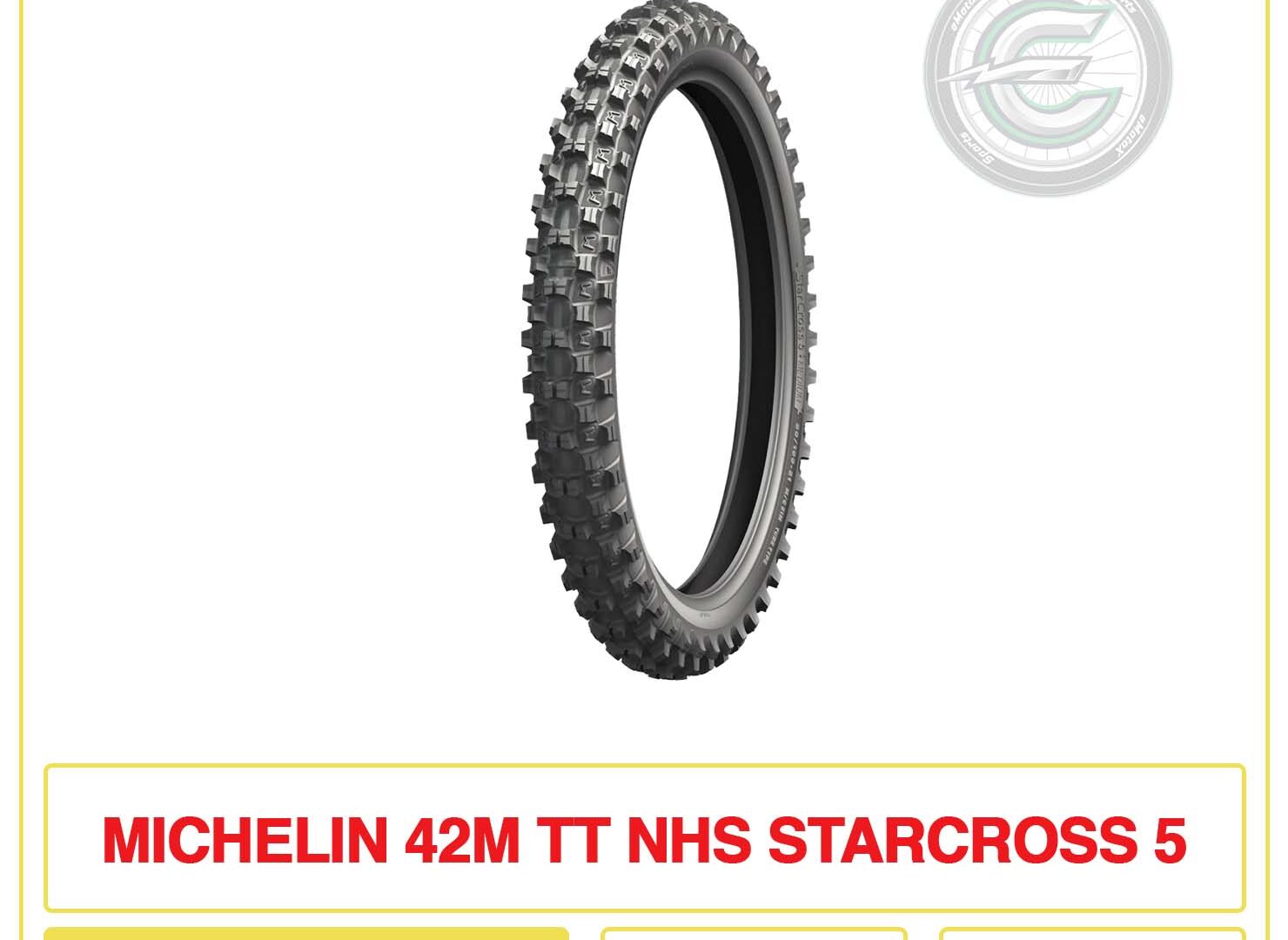 Michelin 42M TT HNS Starcross 5 70/100-19 Front Tyre Medium Tyre at eMotoX Sports