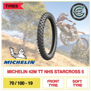 Michelin 42M TT NHS Starcross 5 70/100-19 Front Tyre Soft Tyre | eMotoX Sports